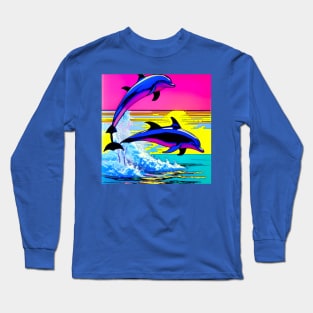 Cute Dolphin Long Sleeve T-Shirt